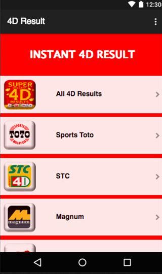 APK Keputusan 4D Live (MY & SG) 4D untuk Muat Turun .